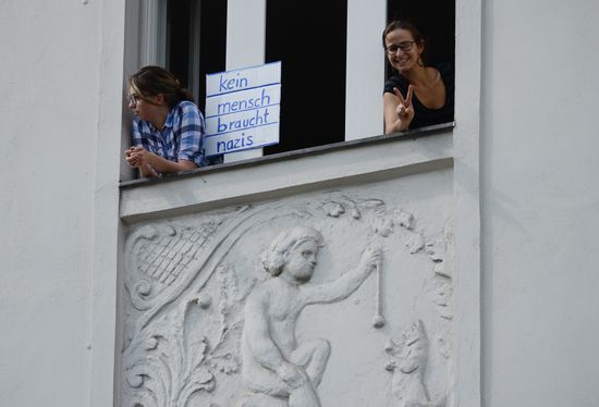 Neo-Nazi rally commemorating death of Rudolf Hess in Berlin