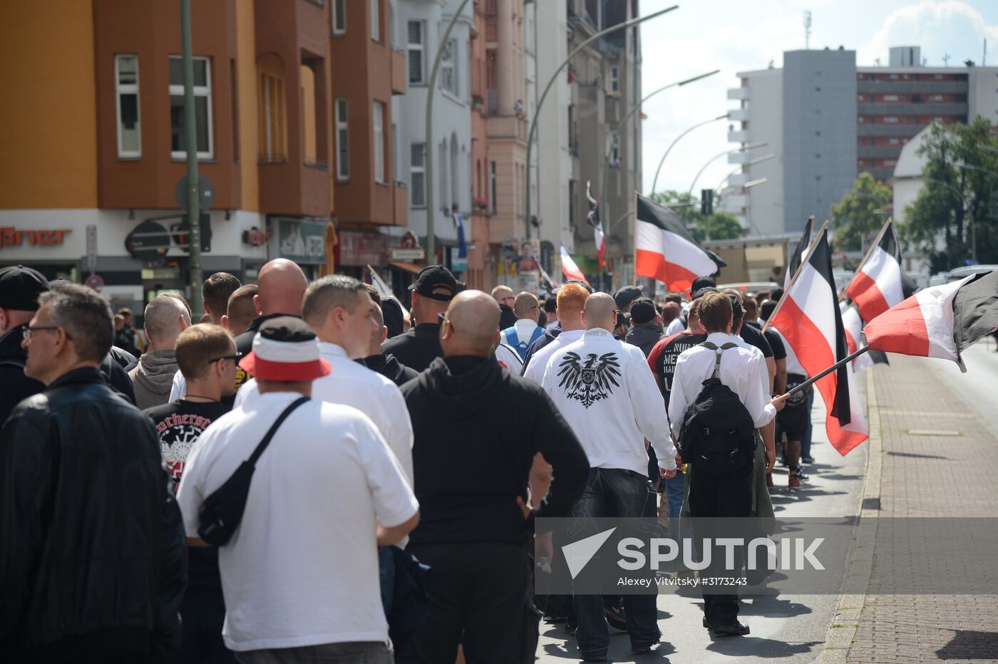 Neo-Nazi rally commemorating death of Rudolf Hess in Berlin