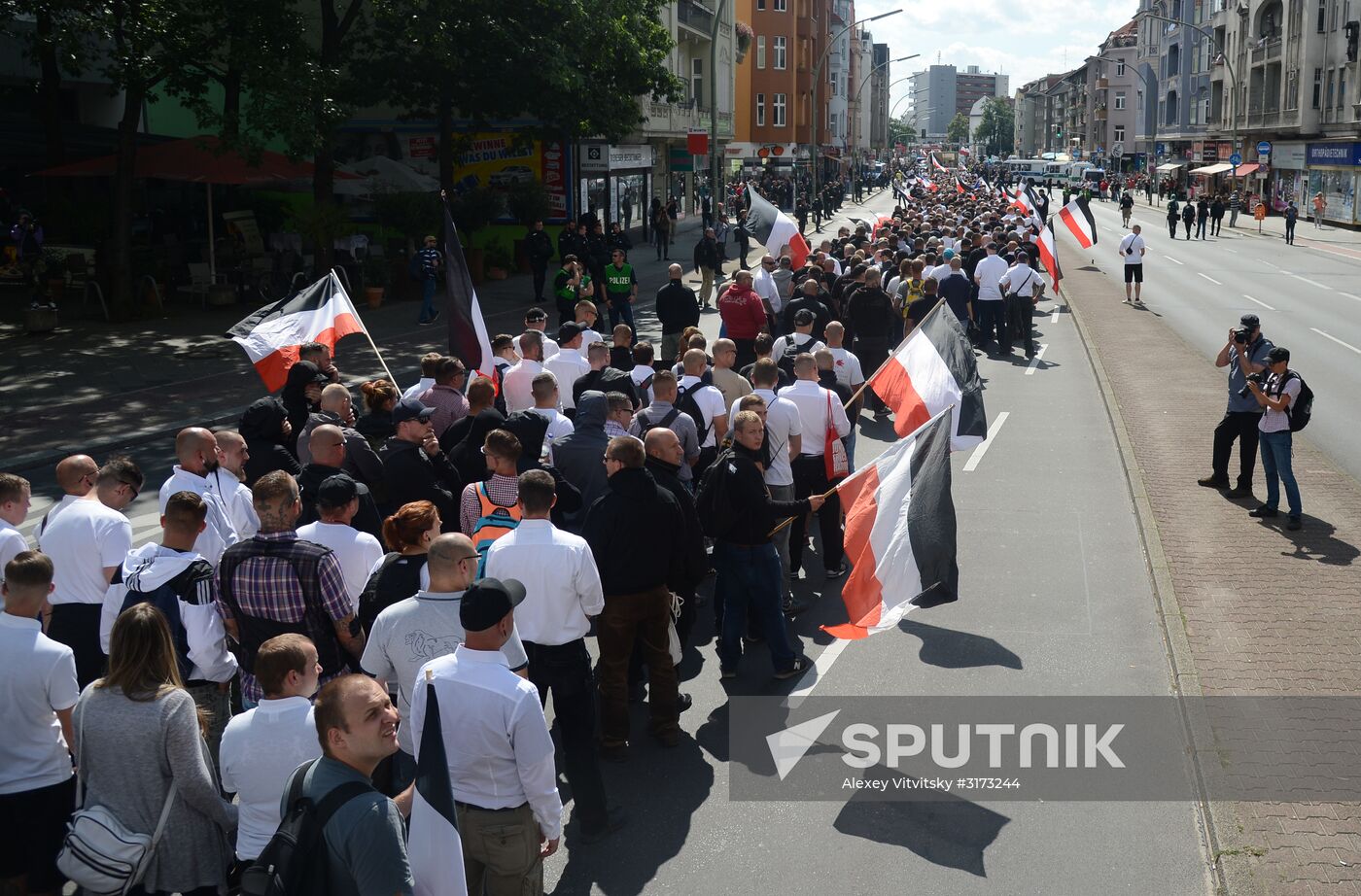 Neo-Nazi rally commemorating death of Rudolf Hess in Berlin