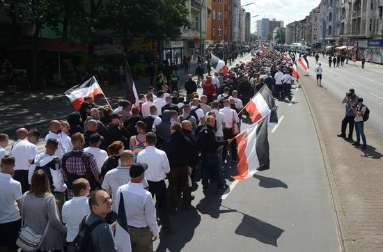 Neo-Nazi rally commemorating death of Rudolf Hess in Berlin