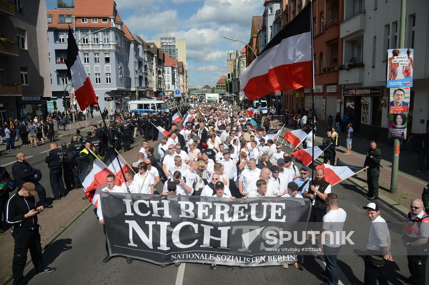 Neo-Nazi rally commemorating death of Rudolf Hess in Berlin