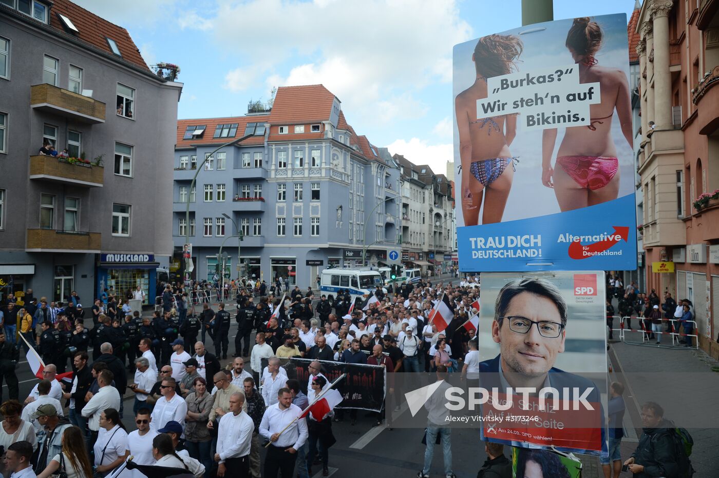 Neo-Nazi rally commemorating death of Rudolf Hess in Berlin