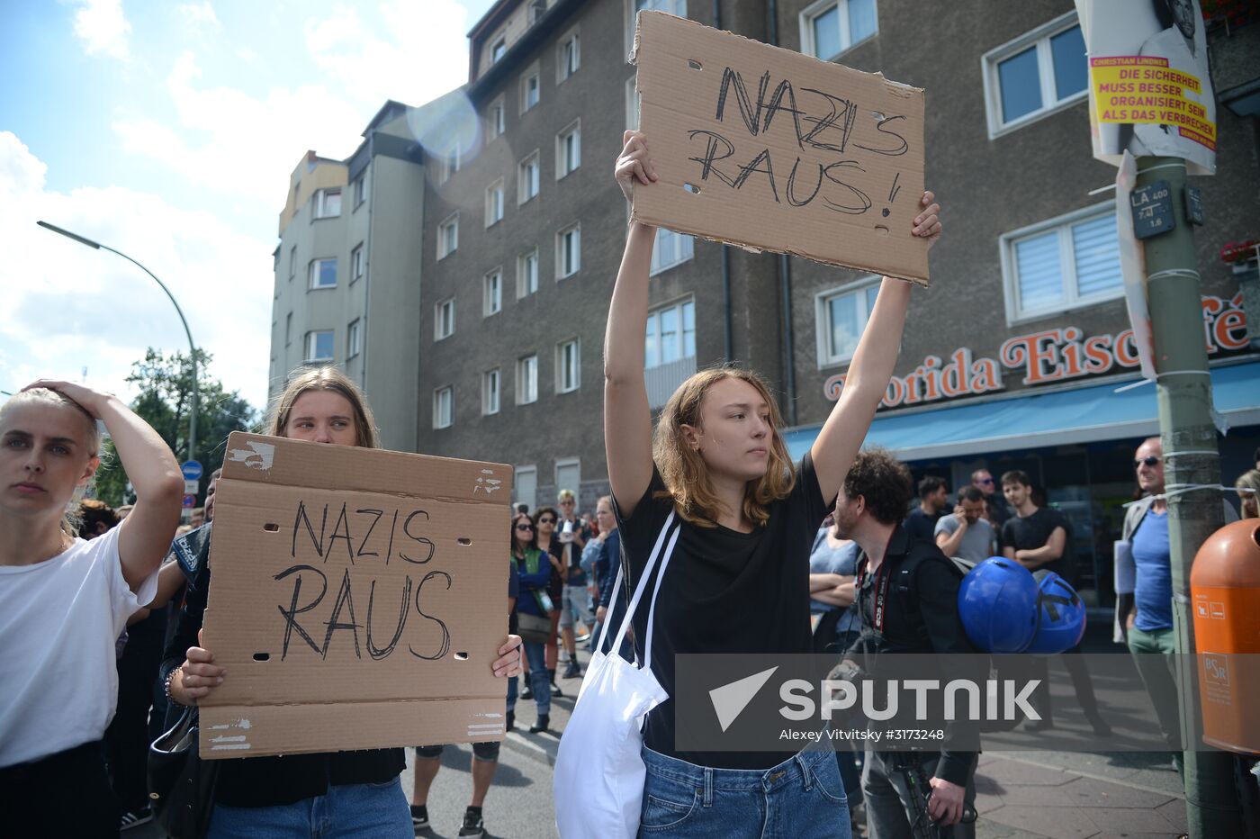 Neo-Nazi rally commemorating death of Rudolf Hess in Berlin