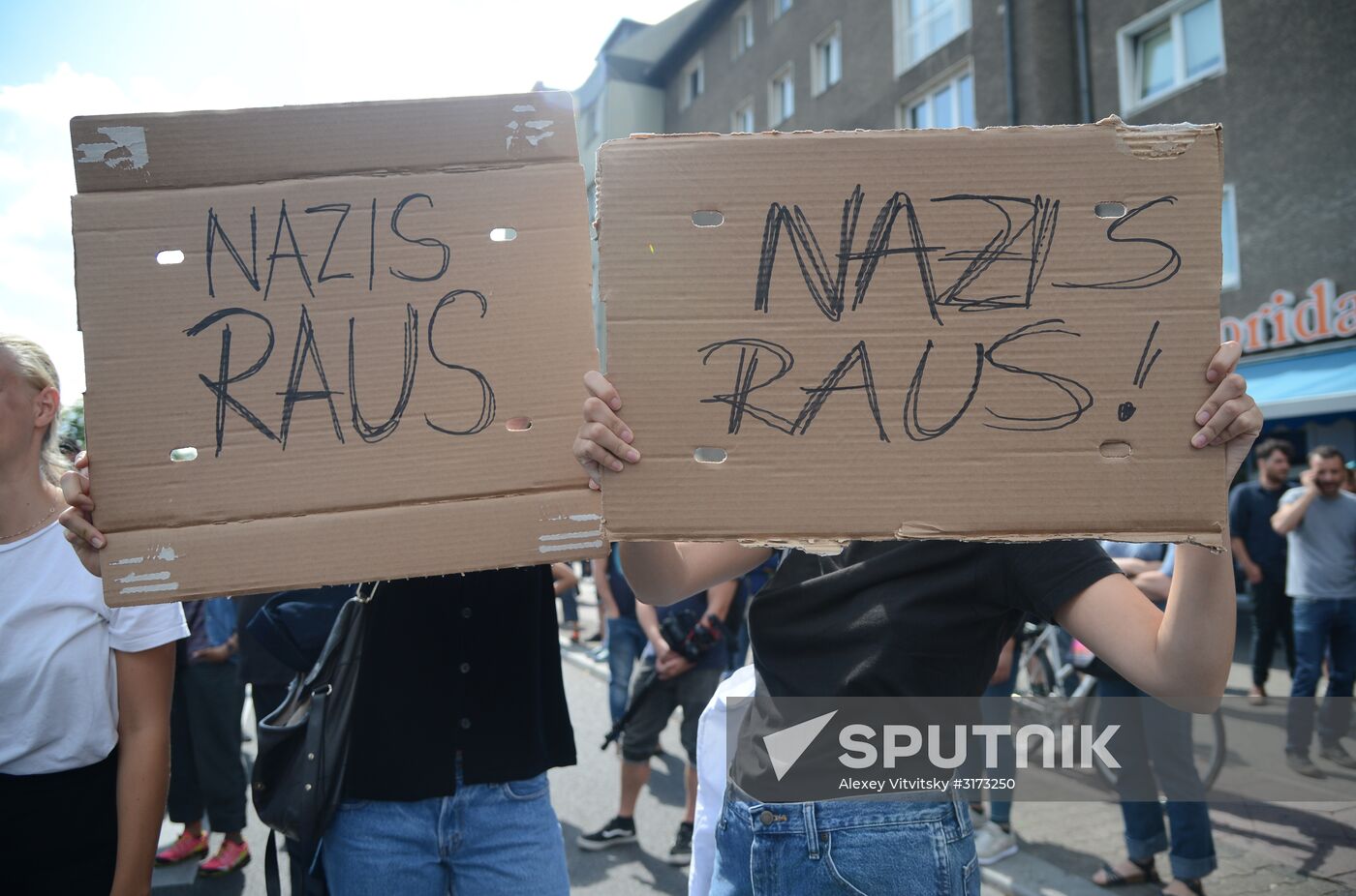 Neo-Nazi rally commemorating death of Rudolf Hess in Berlin