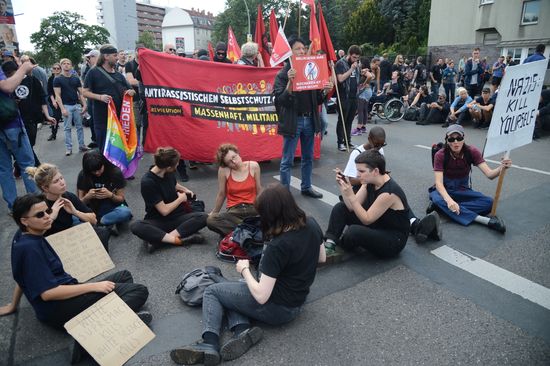 Neo-Nazi rally commemorating death of Rudolf Hess in Berlin