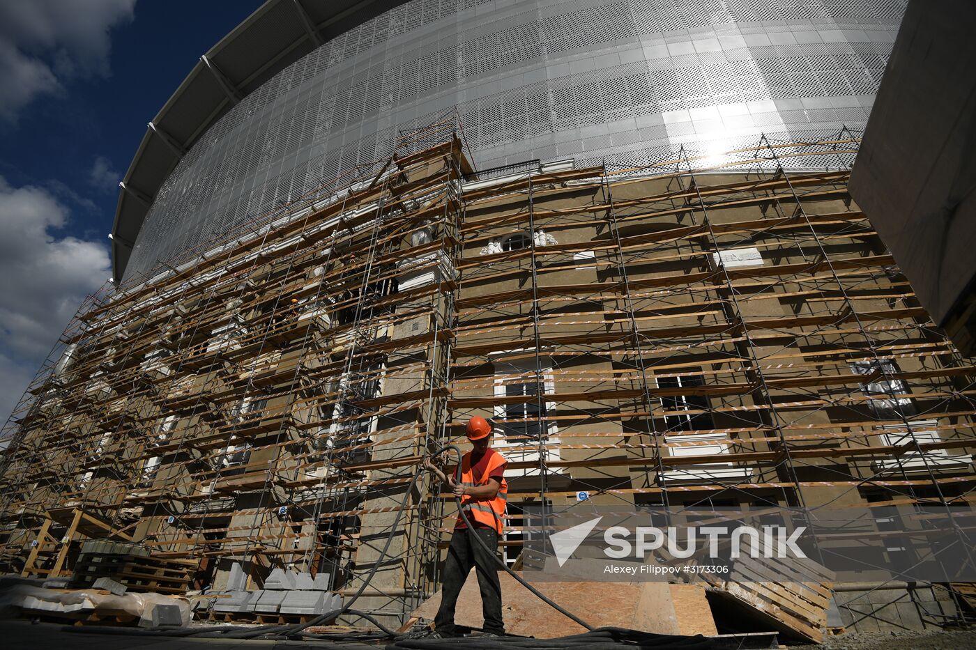 Cetral Stadium constructed in Yekaterinburg