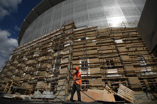 Cetral Stadium constructed in Yekaterinburg