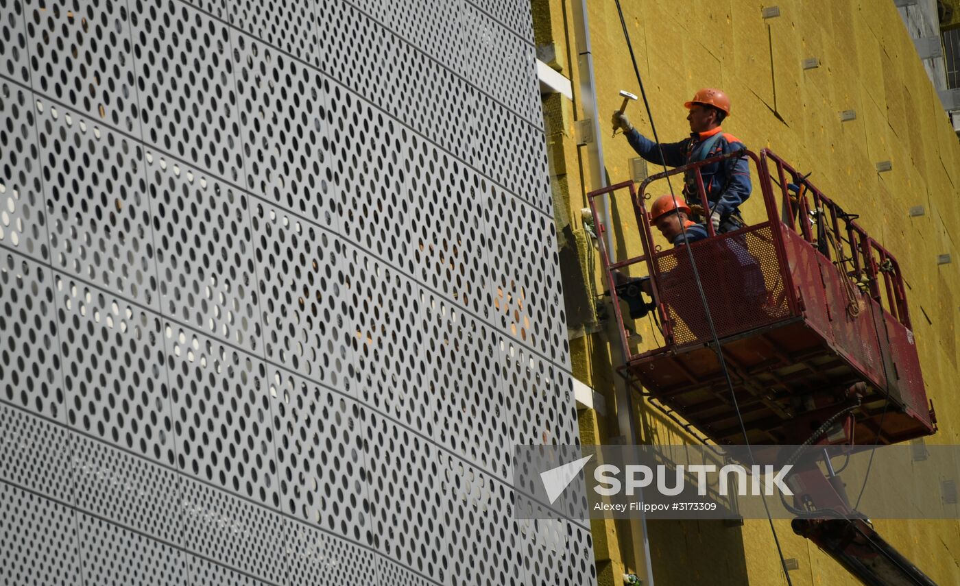 Cetral Stadium constructed in Yekaterinburg