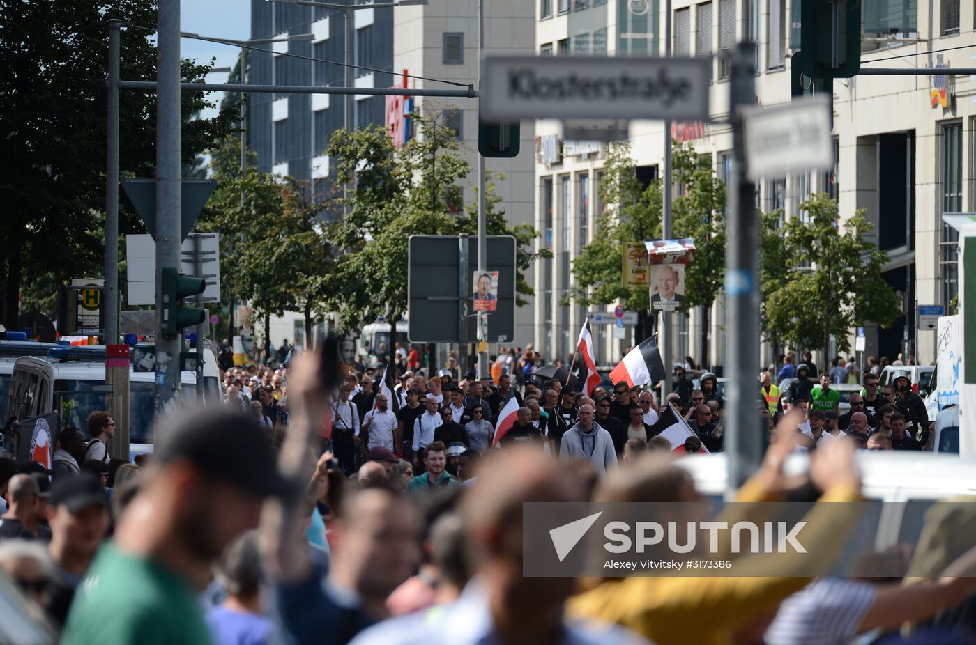 Neo-Nazi rally commemorating death of Rudolf Hess in Berlin