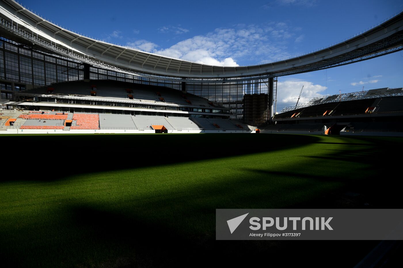 Cetral Stadium constructed in Yekaterinburg