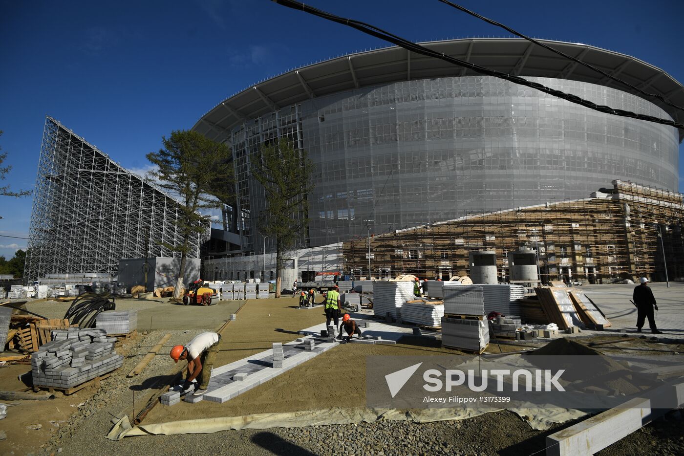 Cetral Stadium constructed in Yekaterinburg