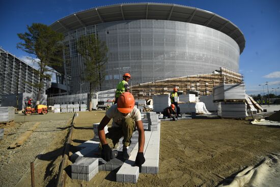 Cetral Stadium constructed in Yekaterinburg