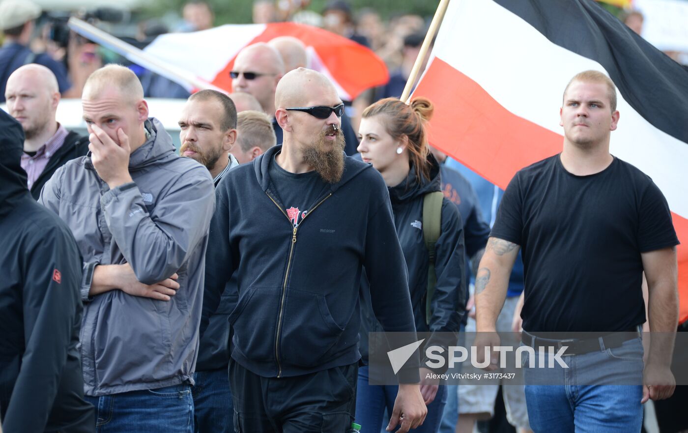 Neo-Nazi rally commemorating death of Rudolf Hess in Berlin