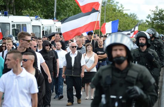 Neo-Nazi rally commemorating death of Rudolf Hess in Berlin