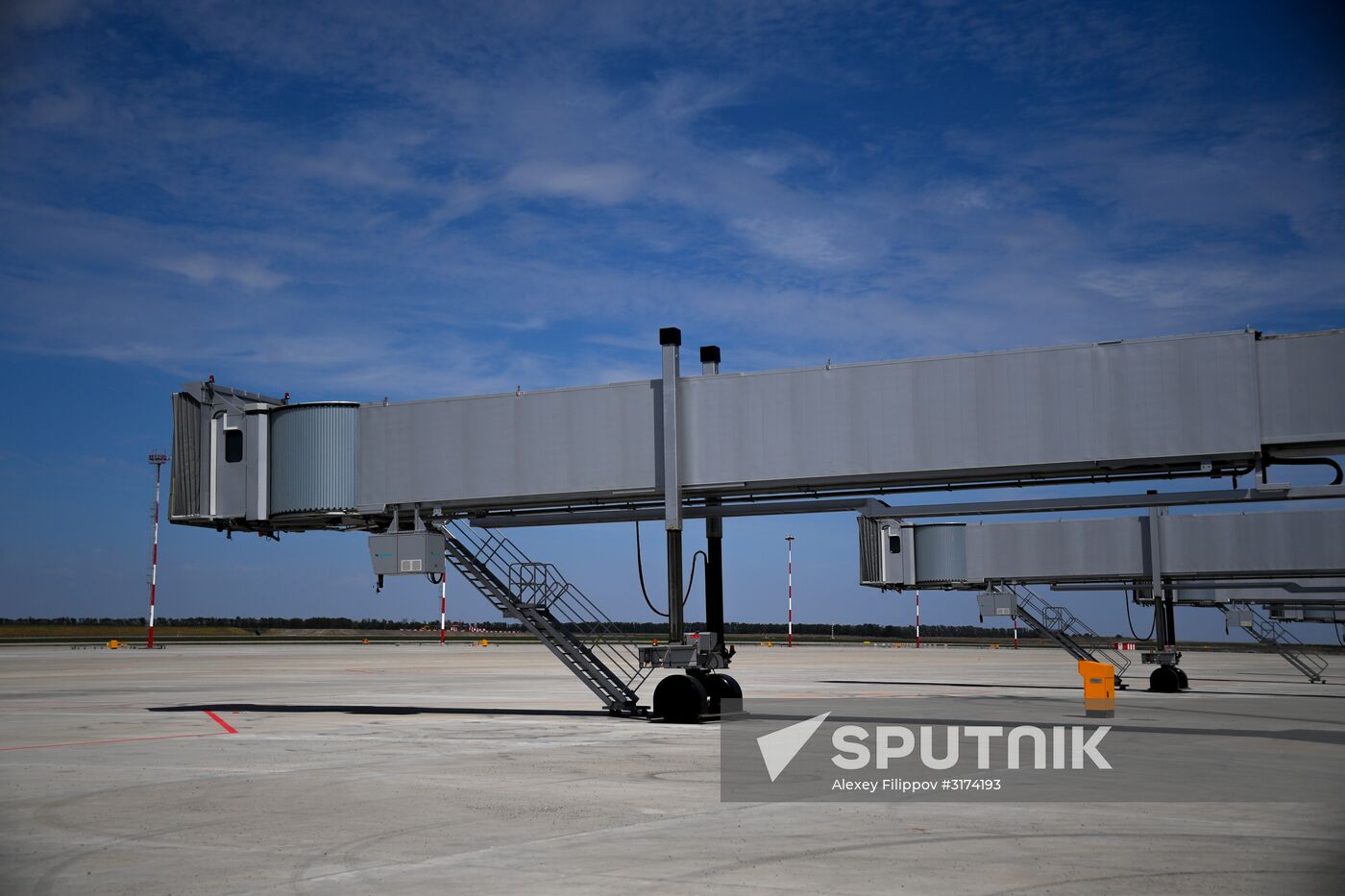 Platov International Airport under construction in Rostov Region