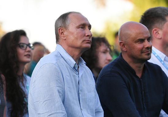 Russian President Vladimir Putin's visit to Crimea