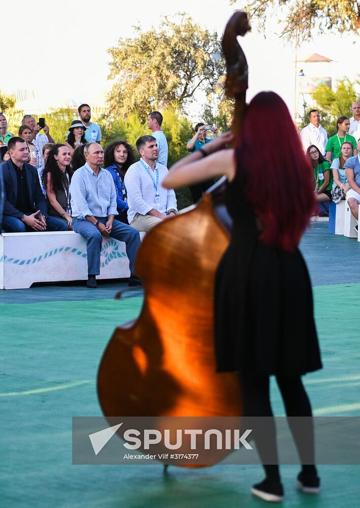 Russian President Vladimir Putin's visit to Crimea