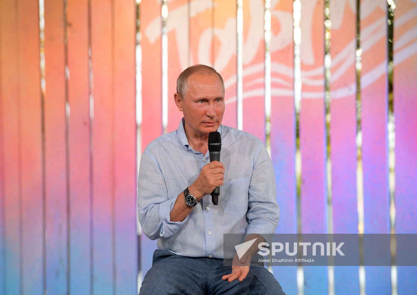 Russian President Vladimir Putin visits Crimea