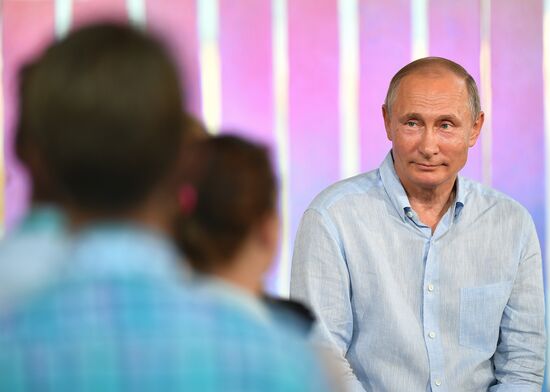 Russian President Vladimir Putin's visit to Crimea