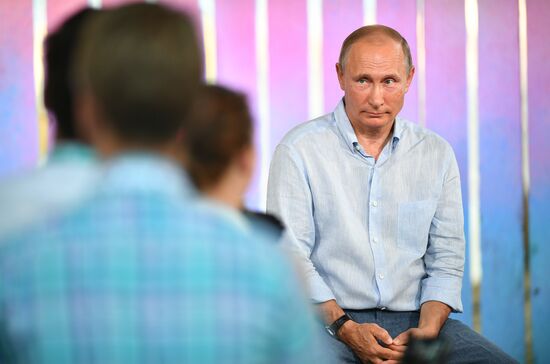 Russian President Vladimir Putin's visit to Crimea