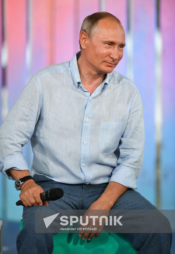 Russian President Vladimir Putin's visit to Crimea