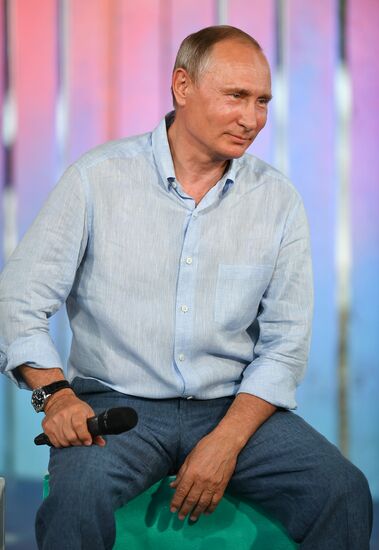 Russian President Vladimir Putin's visit to Crimea