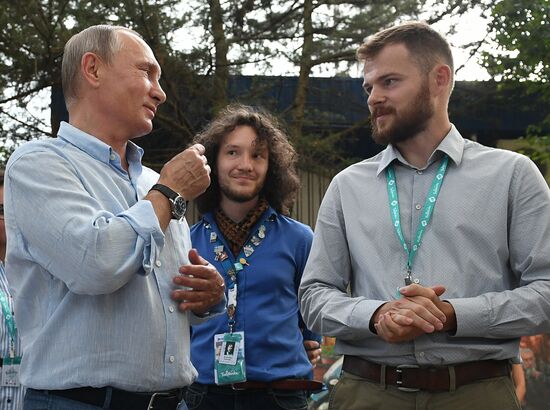 Russian President Vladimir Putin's visit to Crimea