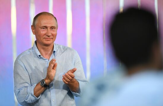 Russian President Vladimir Putin's visit to Crimea