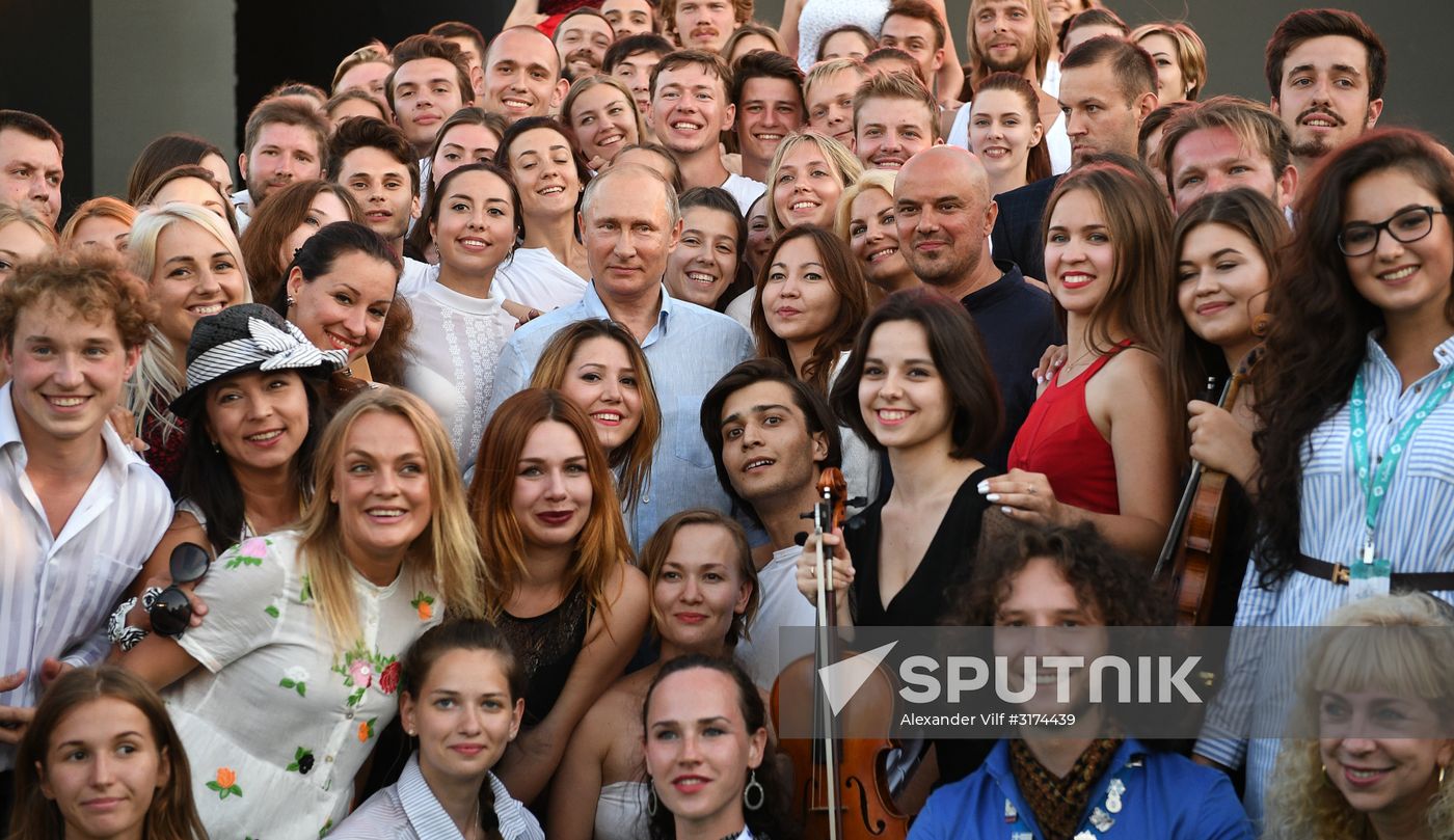 Russian President Vladimir Putin's visit to Crimea