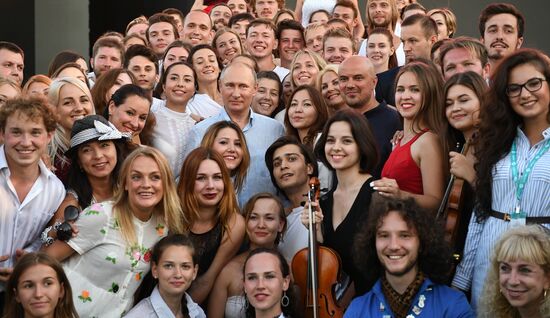 Russian President Vladimir Putin's visit to Crimea