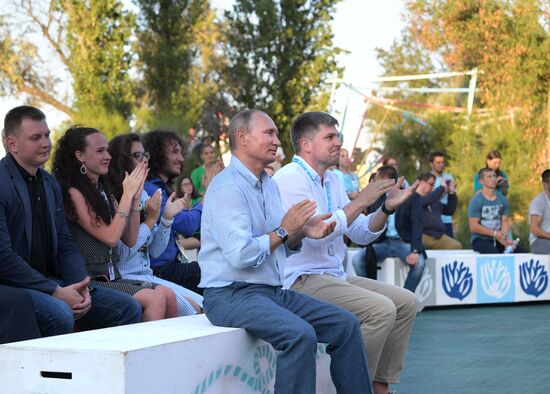 Russian President Vladimir Putin's visit to Crimea