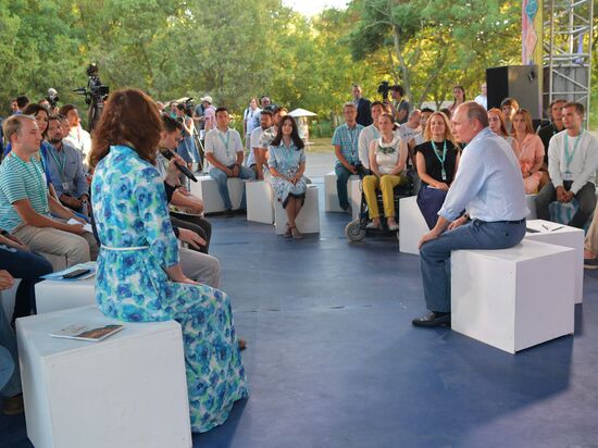 Russian President Vladimir Putin's visit to Crimea