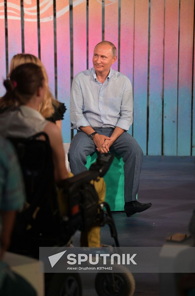 Russian President Vladimir Putin's visit to Crimea