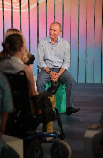 Russian President Vladimir Putin's visit to Crimea