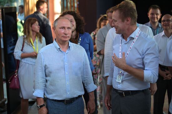 Russian President Vladimir Putin's visit to Crimea