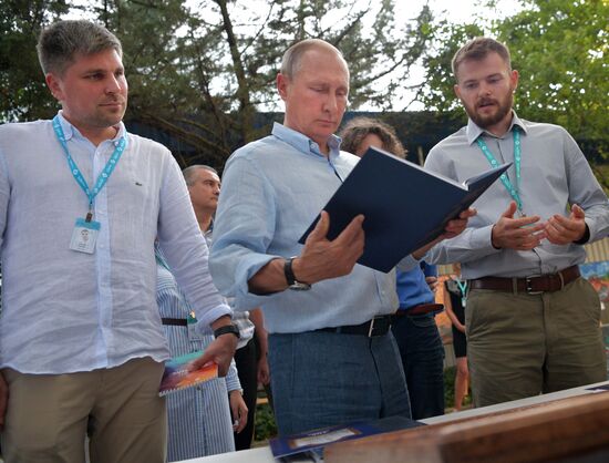 Russian President Vladimir Putin's visit to Crimea