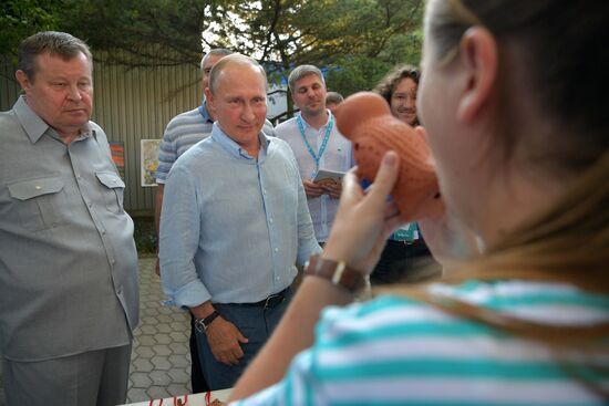 Russian President Vladimir Putin's visit to Crimea