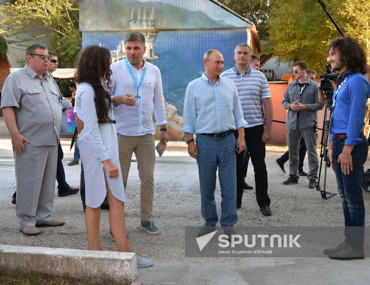 Russian President Vladimir Putin's visit to Crimea