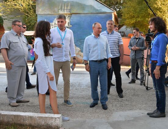 Russian President Vladimir Putin's visit to Crimea