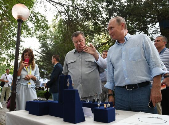 Russian President Vladimir Putin's visit to Crimea