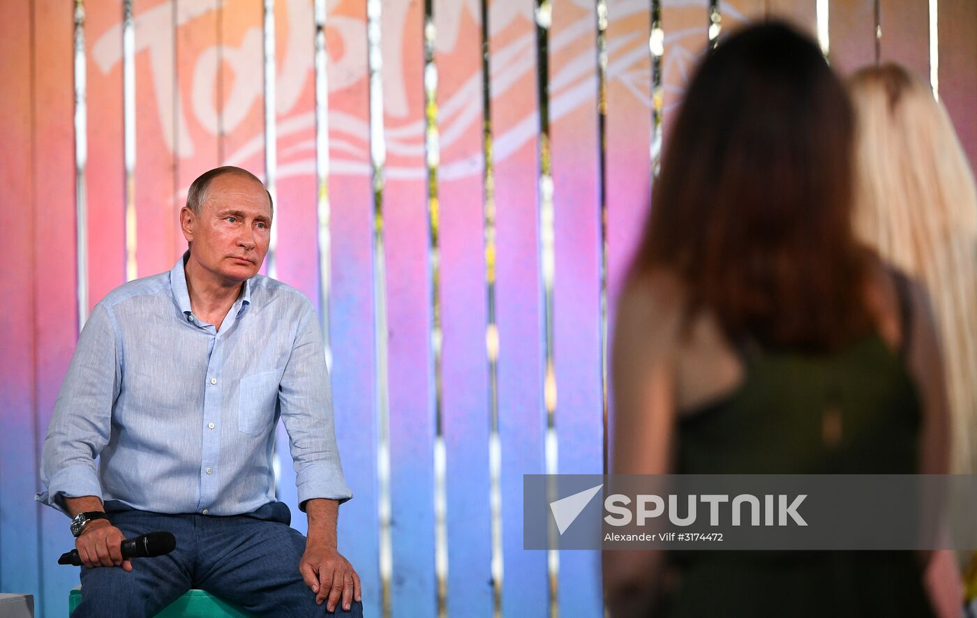 Russian President Vladimir Putin's visit to Crimea