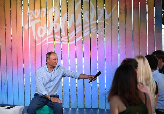 Russian President Vladimir Putin's visit to Crimea