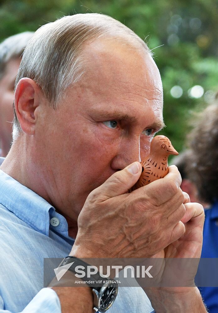 Russian President Vladimir Putin's visit to Crimea