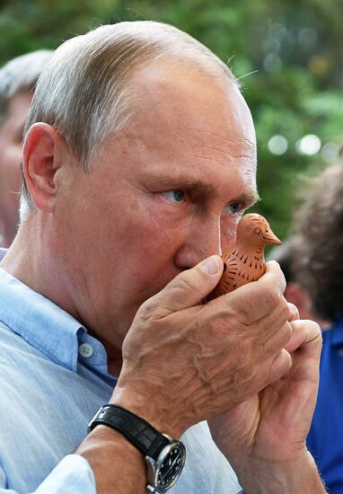 Russian President Vladimir Putin's visit to Crimea