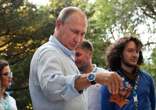 Russian President Vladimir Putin's visit to Crimea