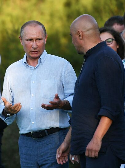 Russian President Vladimir Putin's visit to Crimea