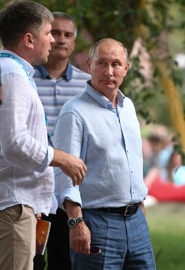 Russian President Vladimir Putin's visit to Crimea