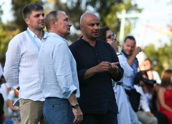 Russian President Vladimir Putin's visit to Crimea