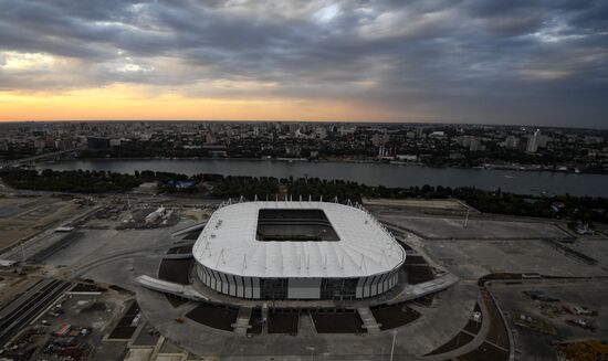 Rostov-on-Don's Rostov Arena football stadium construction site