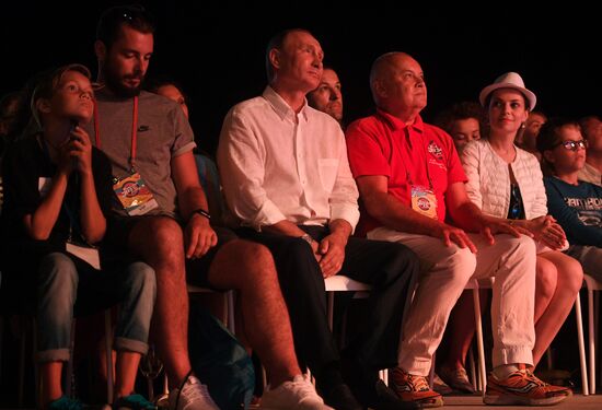 Russian President Vladimir Putin visits Crimea